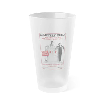 CEMETERY GIRLS (COUNT DRACULA'S GREAT LOVE) 1973 Movie Poster - Frosted Pint Glass 16oz 16oz Frosted - Go Mug Yourself