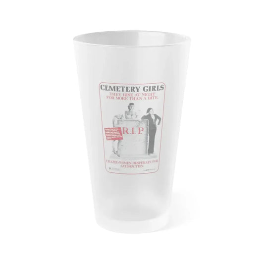 CEMETERY GIRLS (COUNT DRACULA'S GREAT LOVE) 1973 Movie Poster - Frosted Pint Glass 16oz 16oz Frosted - Go Mug Yourself