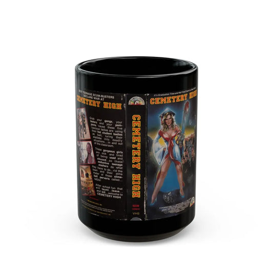 CEMETERY HIGH (VHS COVER) - Black Coffee Mug-15oz-Go Mug Yourself