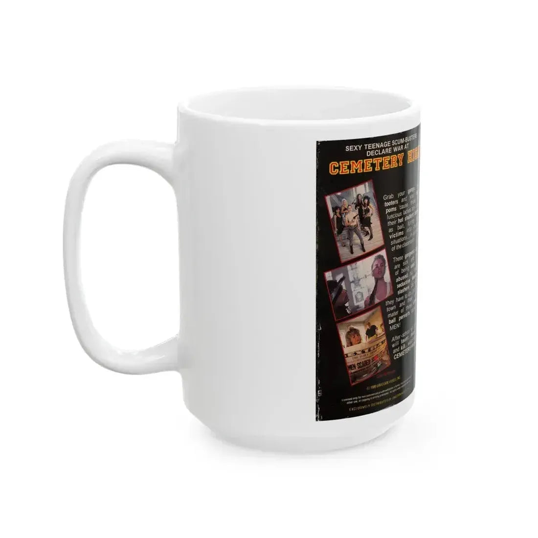 CEMETERY HIGH (VHS COVER) - White Coffee Mug - Go Mug Yourself