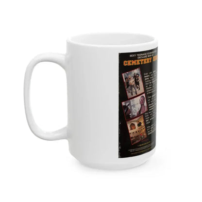 CEMETERY HIGH (VHS COVER) - White Coffee Mug - Go Mug Yourself