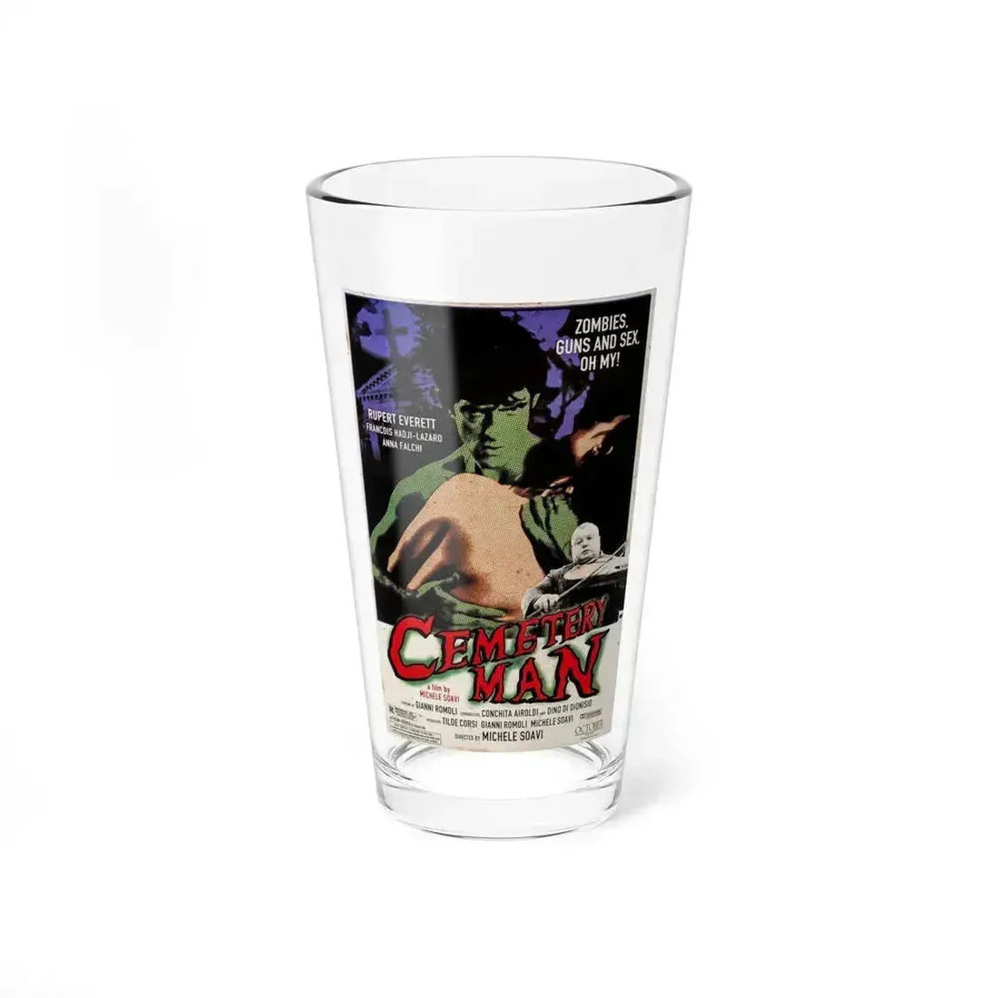 CEMETERY MAN (DELLAMORTE DELLAMORE) 1994 Movie Poster - Pint Glass 16oz - Go Mug Yourself