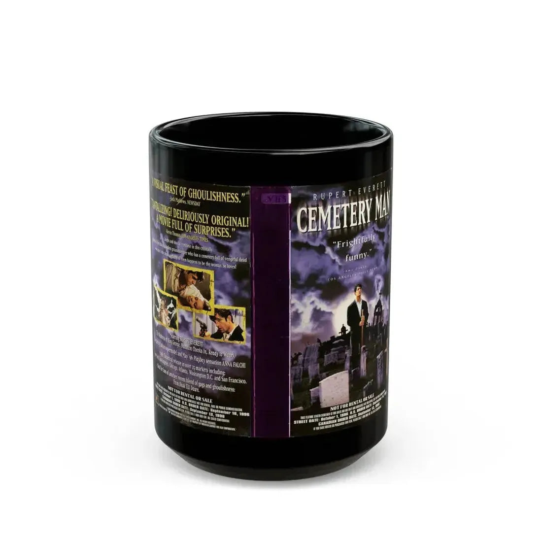 CEMETERY MAN (VHS COVER) - Black Coffee Mug 15oz - Go Mug Yourself