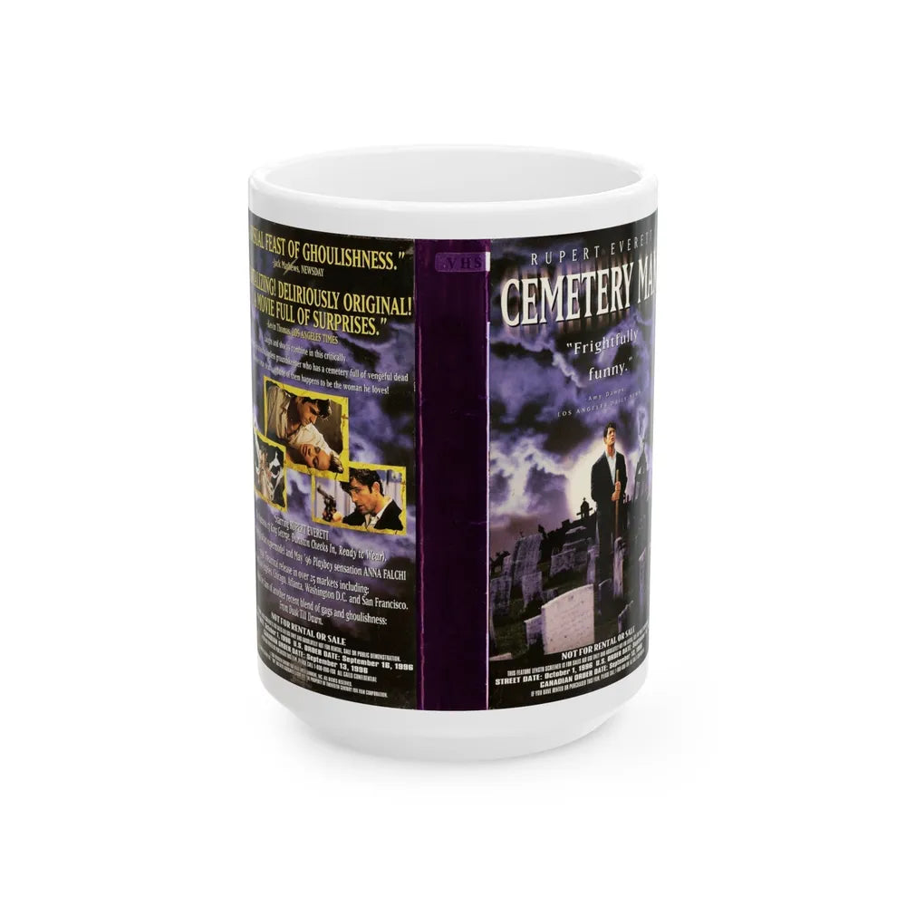 CEMETERY MAN (VHS COVER) - White Coffee Mug-15oz-Go Mug Yourself