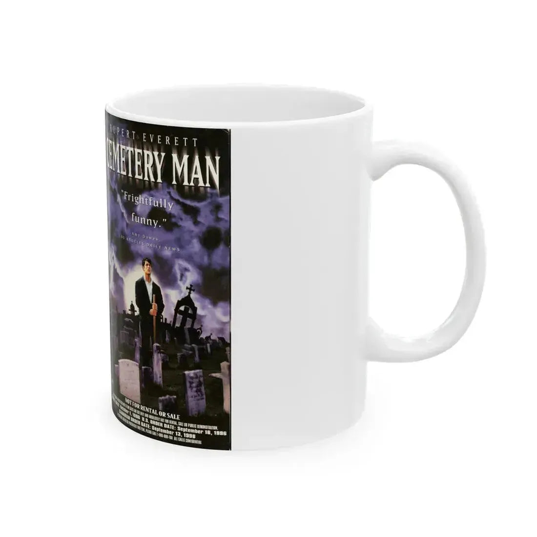CEMETERY MAN (VHS COVER) - White Coffee Mug - Go Mug Yourself