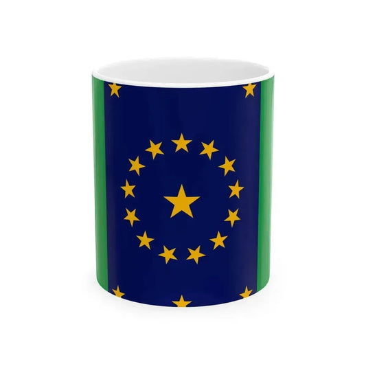 Centennial Flag (India) White Coffee Mug 11oz - Go Mug Yourself