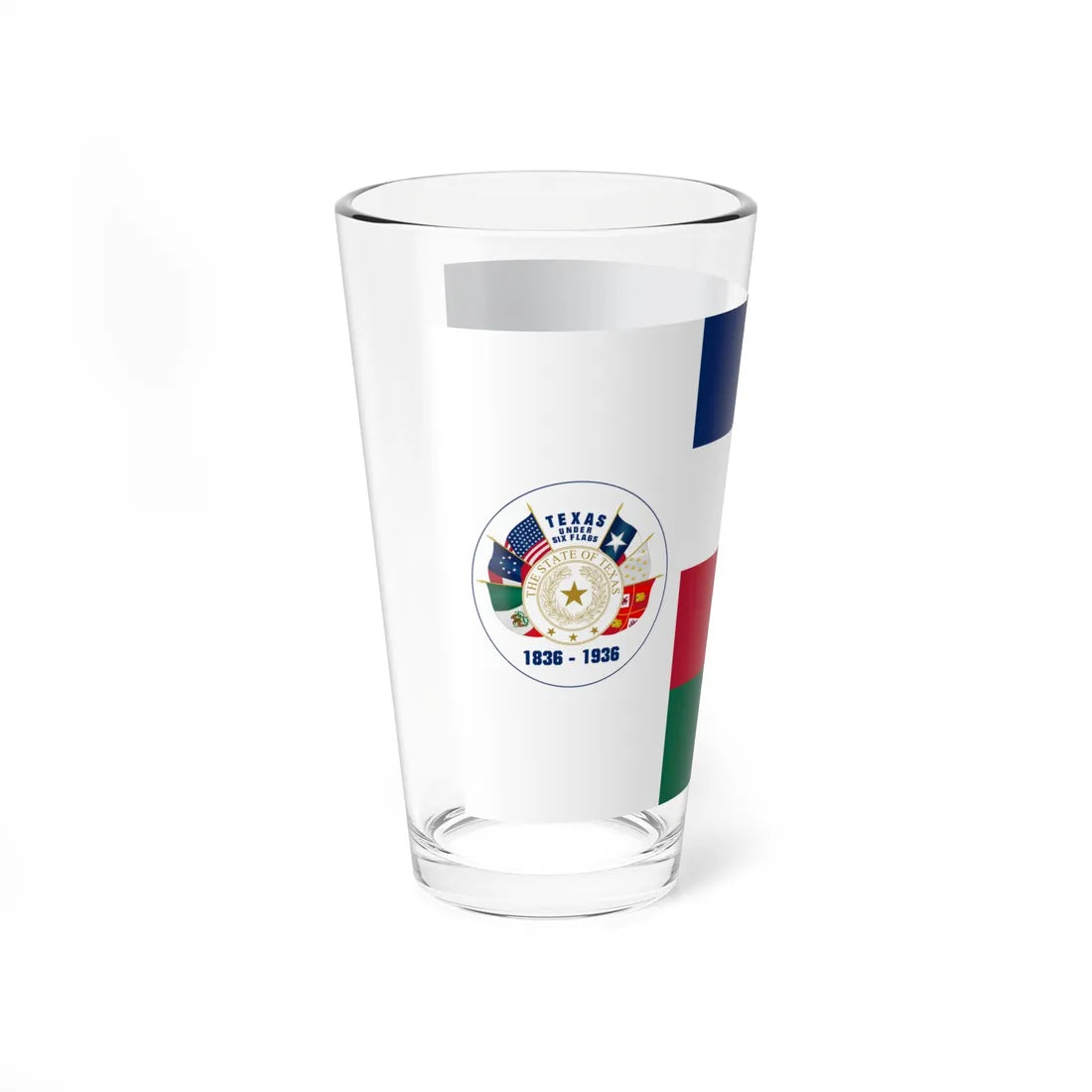 Centennial Flag of Texas (United States) Pint Glass 16oz - Go Mug Yourself