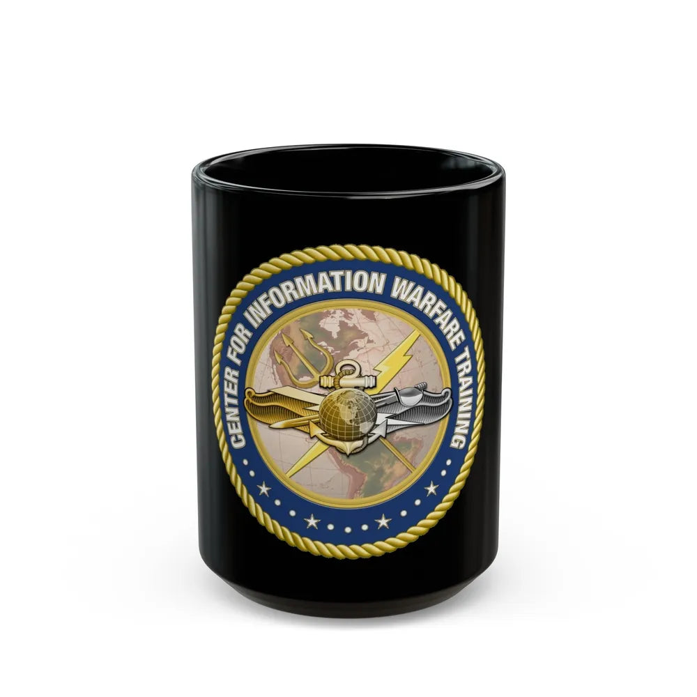 Center for Information Warfare Training (U.S. Navy) Black Coffee Mug-15oz-Go Mug Yourself