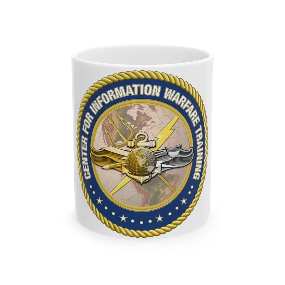 Center for Information Warfare Training (U.S. Navy) White Coffee Mug-11oz-Go Mug Yourself