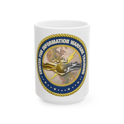 Center for Information Warfare Training (U.S. Navy) White Coffee Mug-15oz-Go Mug Yourself