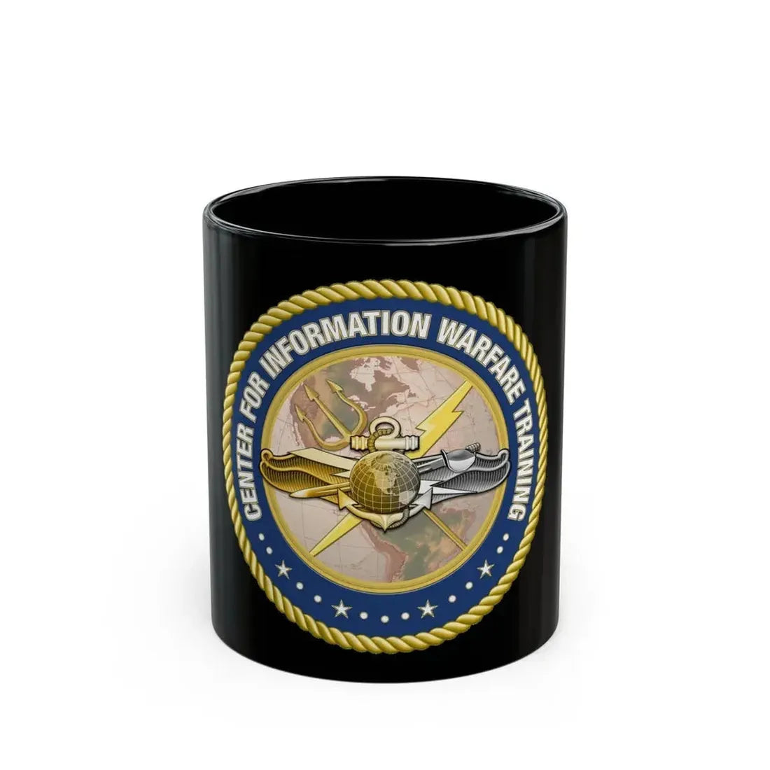 Center for Information Warfare Training (U.S. Navy) Black Coffee Mug 11oz - Go Mug Yourself