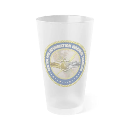 Center for Information Warfare Training (U.S. Navy) Frosted Pint Glass 16oz Default Title - Go Mug Yourself
