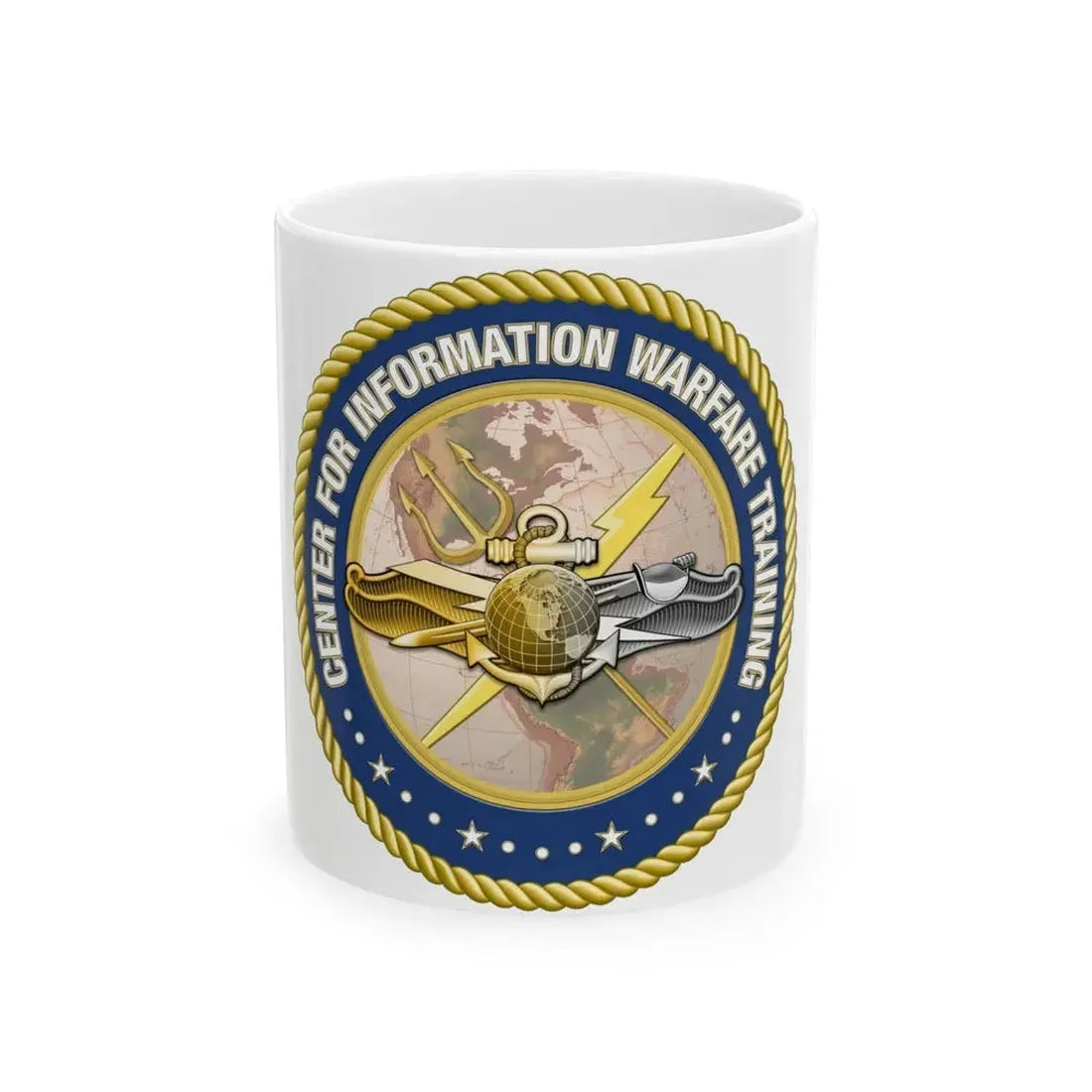 Center for Information Warfare Training (U.S. Navy) White Coffee Mug 11oz - Go Mug Yourself