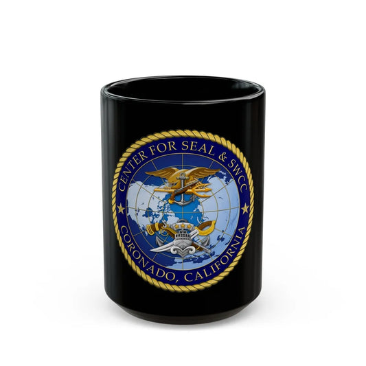 Center for SEAL and SWCC (U.S. Navy) Black Coffee Mug-15oz-Go Mug Yourself