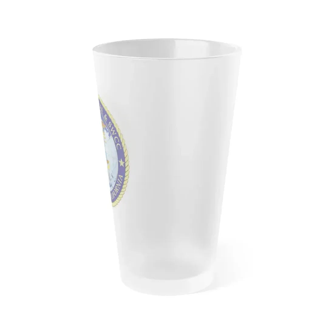 Center for SEAL and SWCC (U.S. Navy) Frosted Pint Glass 16oz - Go Mug Yourself