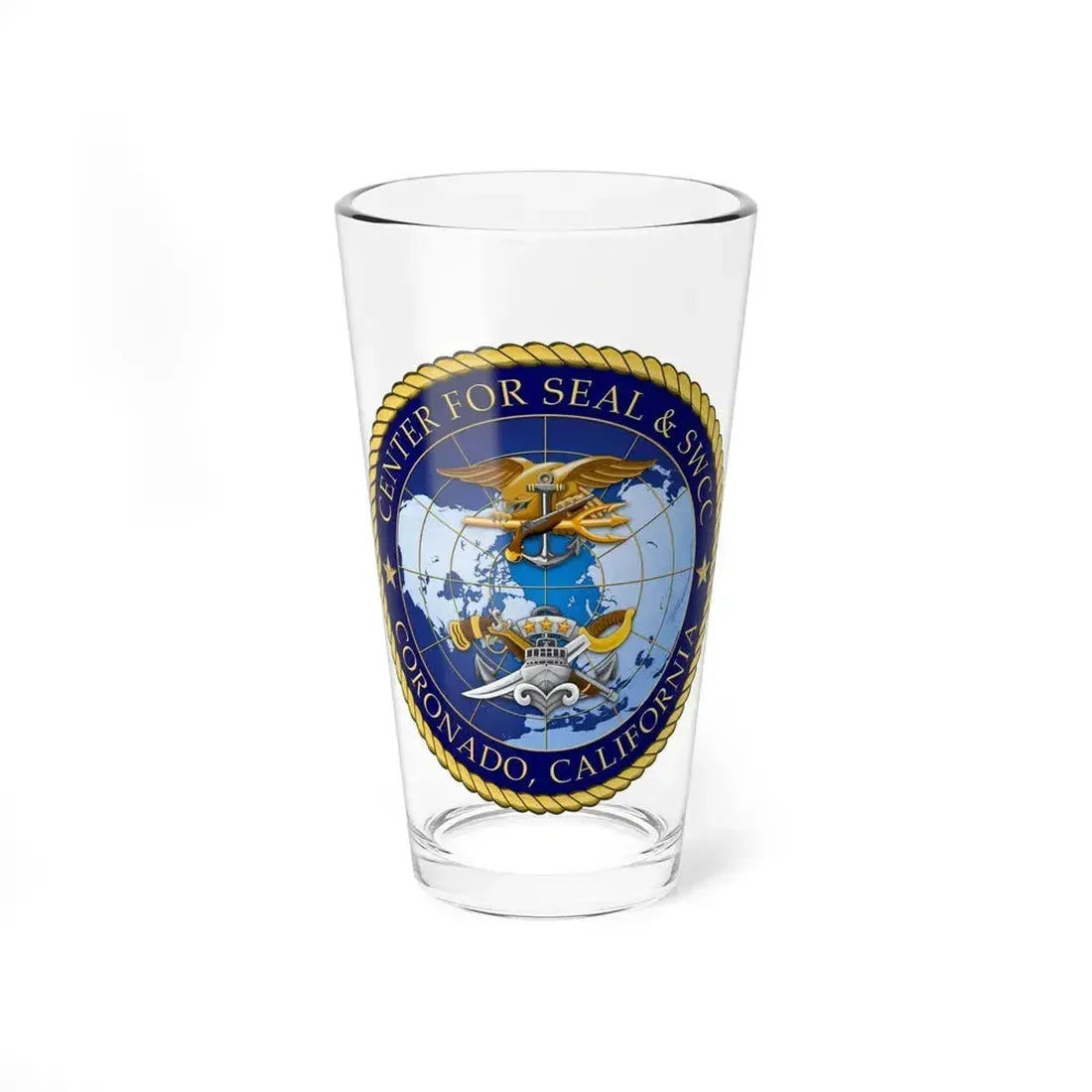 Center for SEAL and SWCC (U.S. Navy) Pint Glass 16oz - Go Mug Yourself