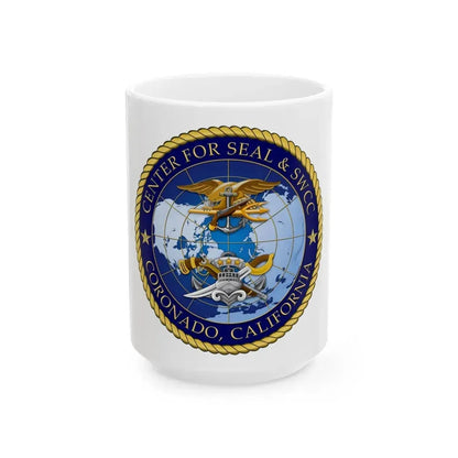 Center for SEAL and SWCC (U.S. Navy) White Coffee Mug 15oz - Go Mug Yourself