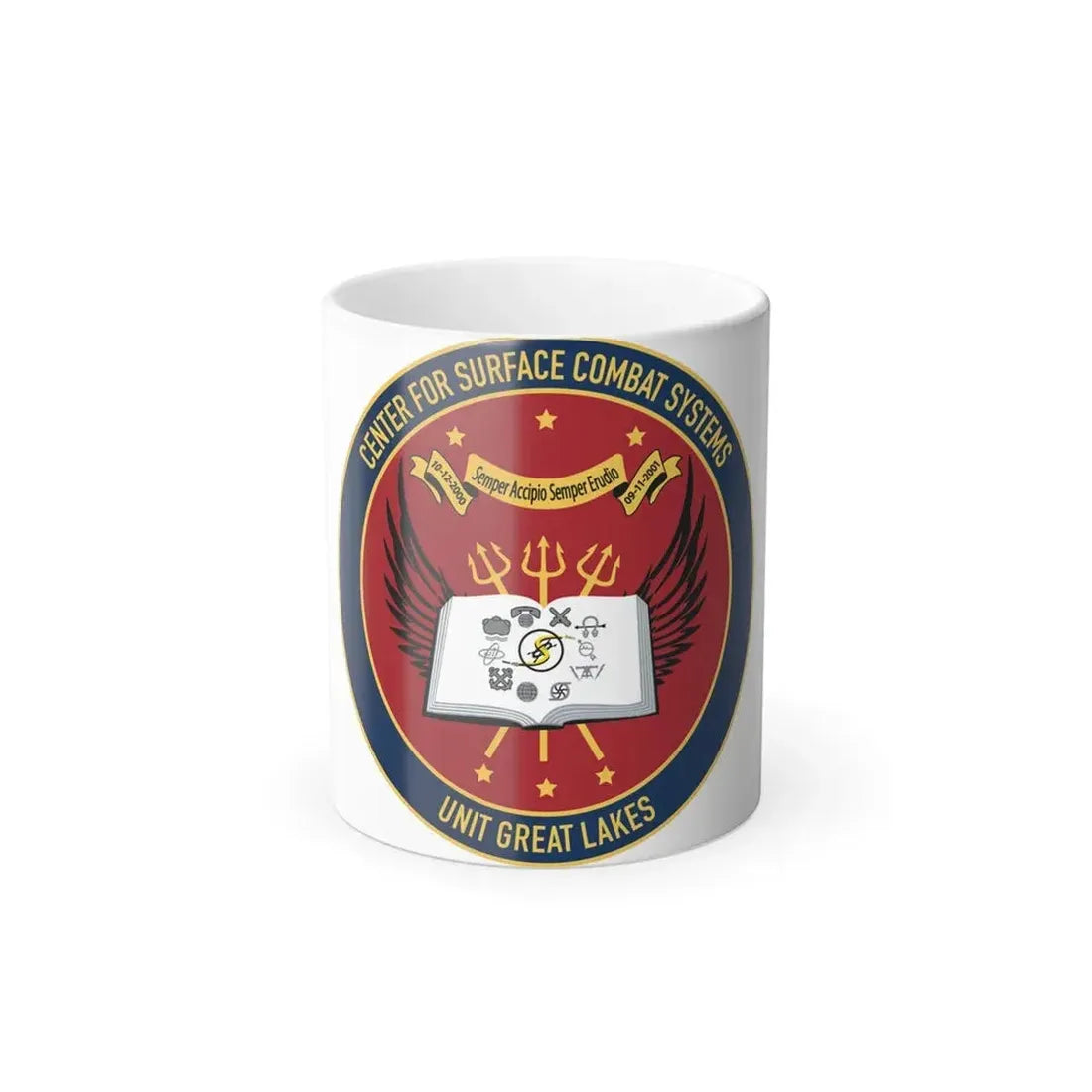 Center For Service Combat Systems Unit Great Lakes (U.S. Navy) Color Changing Mug 11oz Default Title 11oz - Go Mug Yourself
