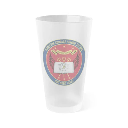 Center For Service Combat Systems Unit Great Lakes (U.S. Navy) Frosted Pint Glass 16oz Default Title - Go Mug Yourself