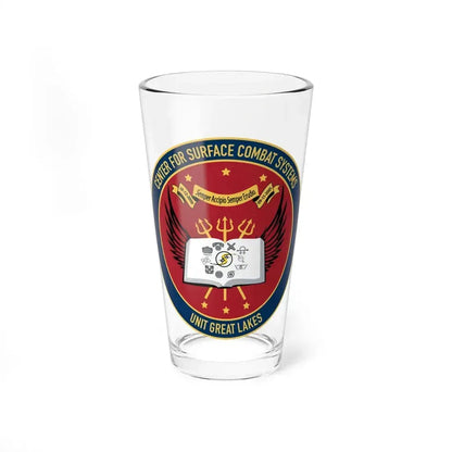 Center For Service Combat Systems Unit Great Lakes (U.S. Navy) Pint Glass 16oz 16oz - Go Mug Yourself