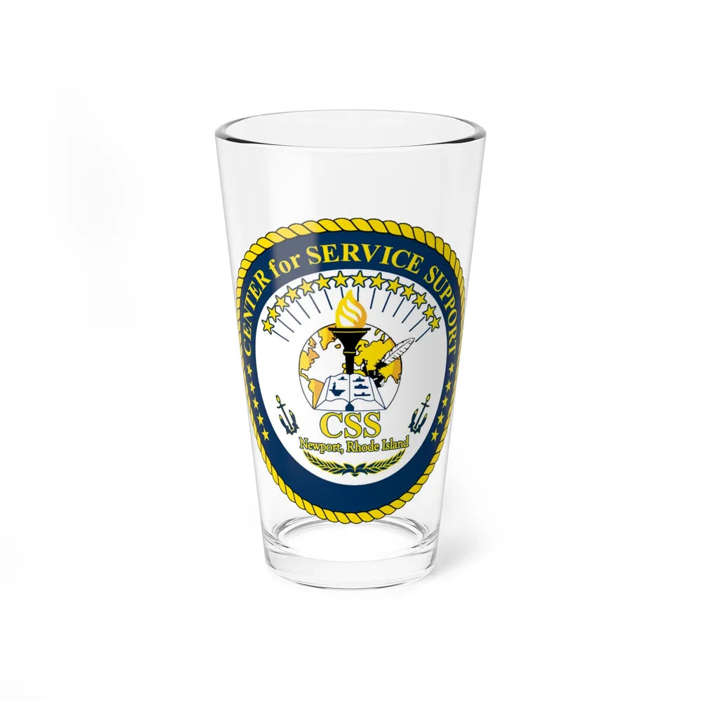 Center for Service Support Newport RI (U.S. Navy) Pint Glass 16oz-16oz-Go Mug Yourself