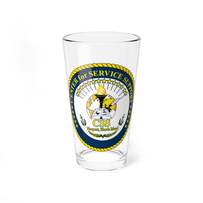 Center for Service Support Newport RI (U.S. Navy) Pint Glass 16oz-16oz-Go Mug Yourself