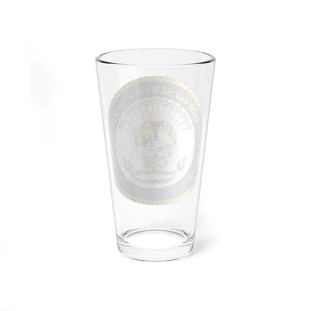 Center for Service Support Newport RI (U.S. Navy) Pint Glass 16oz-Go Mug Yourself