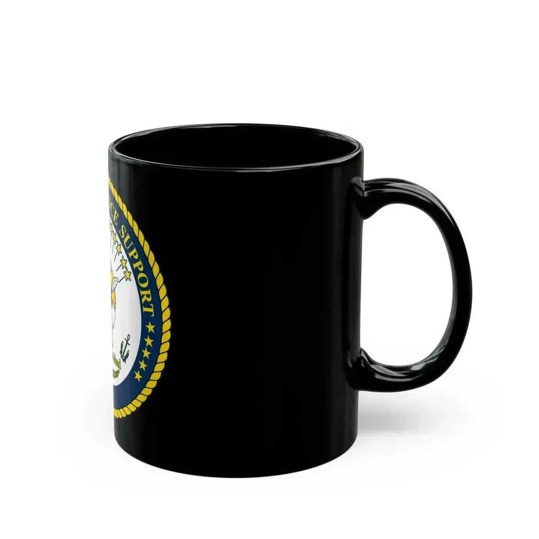 Center for Service Support Newport RI (U.S. Navy) Black Coffee Mug - Go Mug Yourself