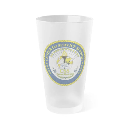 Center for Service Support Newport RI (U.S. Navy) Frosted Pint Glass 16oz Default Title - Go Mug Yourself