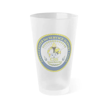 Center for Service Support Newport RI (U.S. Navy) Frosted Pint Glass 16oz Default Title - Go Mug Yourself