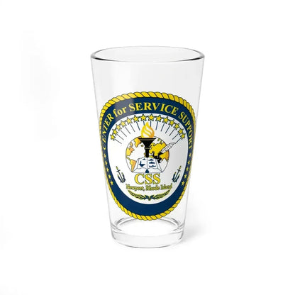 Center for Service Support Newport RI (U.S. Navy) Pint Glass 16oz 16oz - Go Mug Yourself