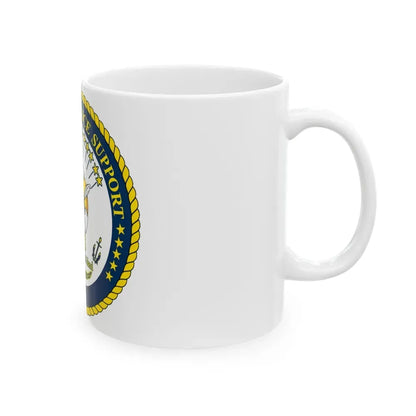 Center for Service Support Newport RI (U.S. Navy) White Coffee Mug - Go Mug Yourself