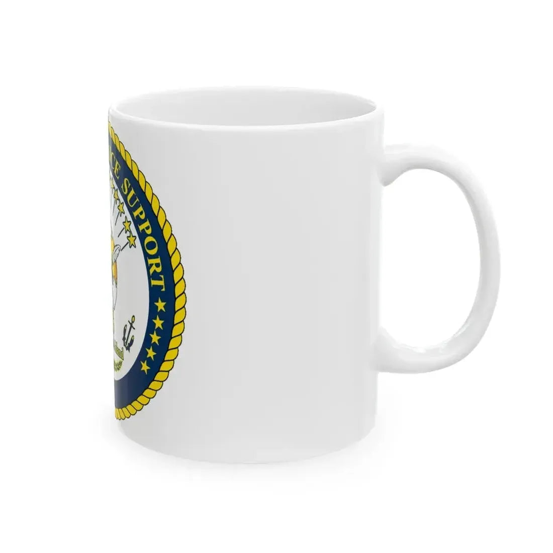 Center for Service Support Newport RI (U.S. Navy) White Coffee Mug - Go Mug Yourself