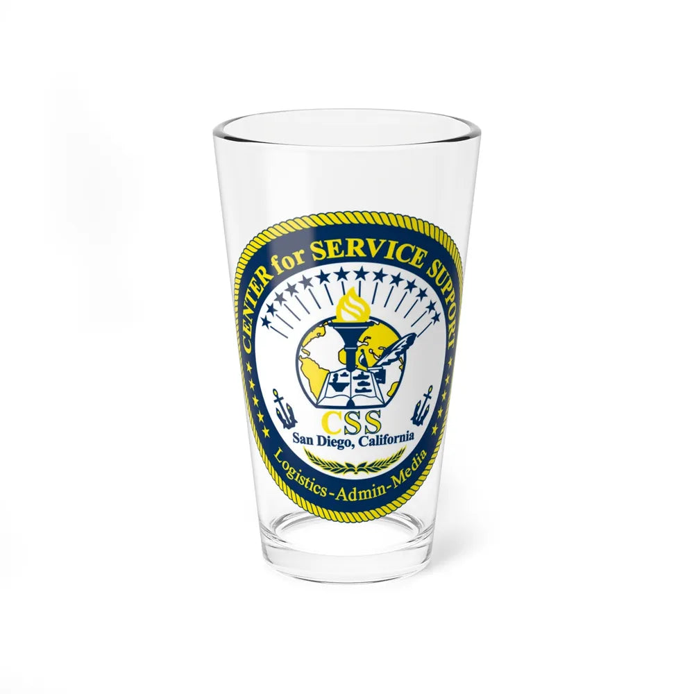 Center for Service Support San DiegoCA CSS (U.S. Navy) Pint Glass 16oz-16oz-Go Mug Yourself