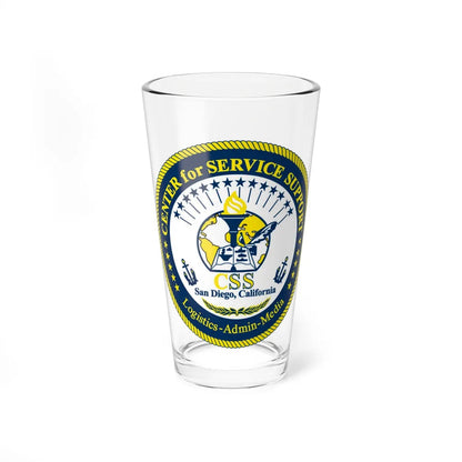 Center for Service Support San DiegoCA CSS (U.S. Navy) Pint Glass 16oz-16oz-Go Mug Yourself