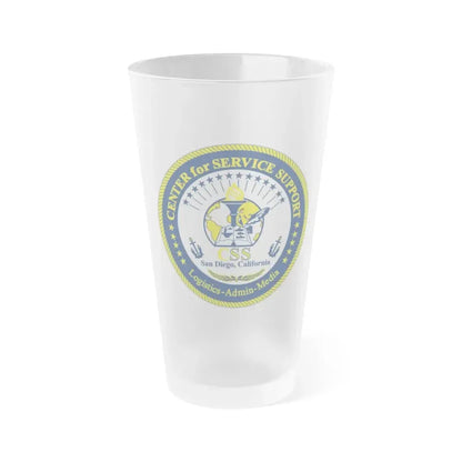 Center for Service Support San DiegoCA CSS (U.S. Navy) Frosted Pint Glass 16oz Default Title - Go Mug Yourself