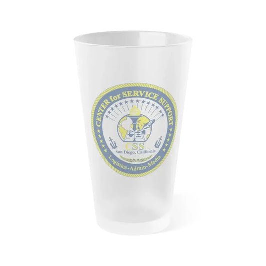 Center for Service Support San DiegoCA CSS (U.S. Navy) Frosted Pint Glass 16oz Default Title - Go Mug Yourself