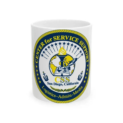 Center for Service Support San DiegoCA CSS (U.S. Navy) White Coffee Mug 11oz - Go Mug Yourself