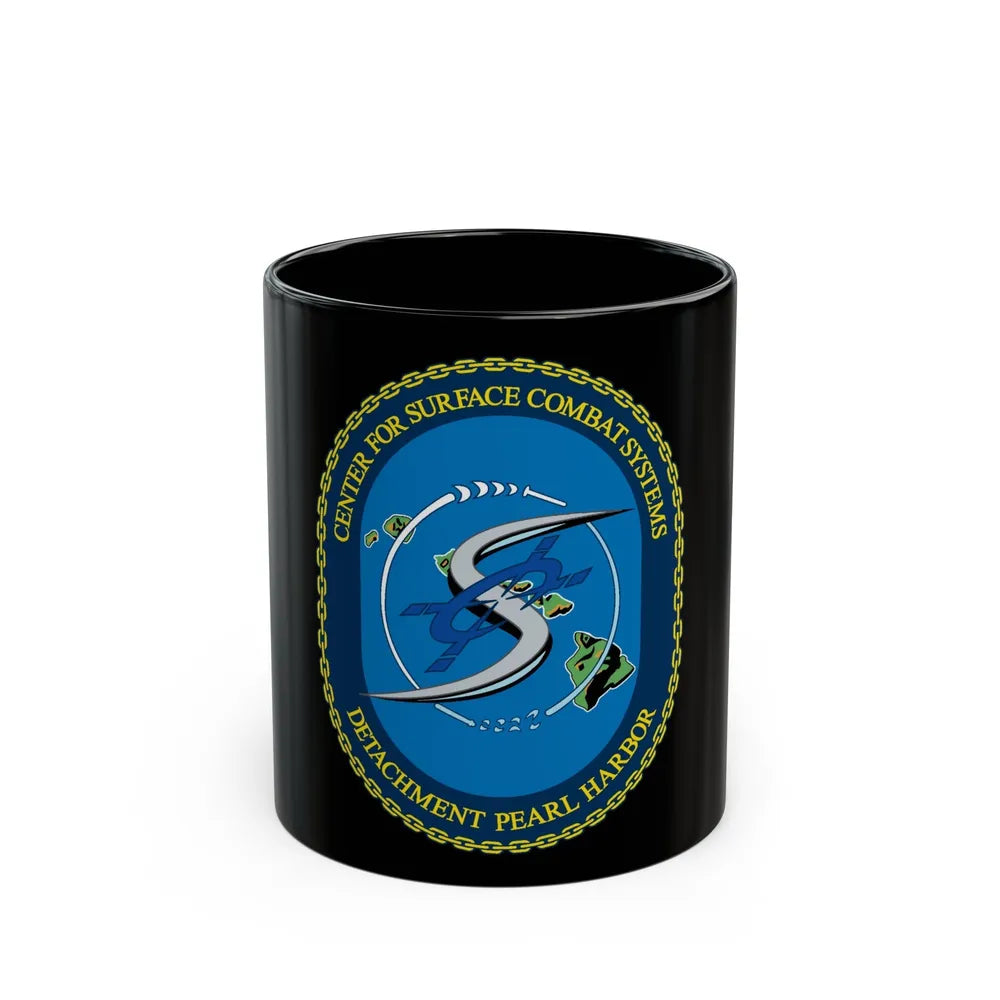 Center for Surface Combat System Det Pearl Harbor (U.S. Navy) Black Coffee Mug-11oz-Go Mug Yourself