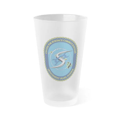 Center for Surface Combat System Det Pearl Harbor (U.S. Navy) Frosted Pint Glass 16oz-Go Mug Yourself