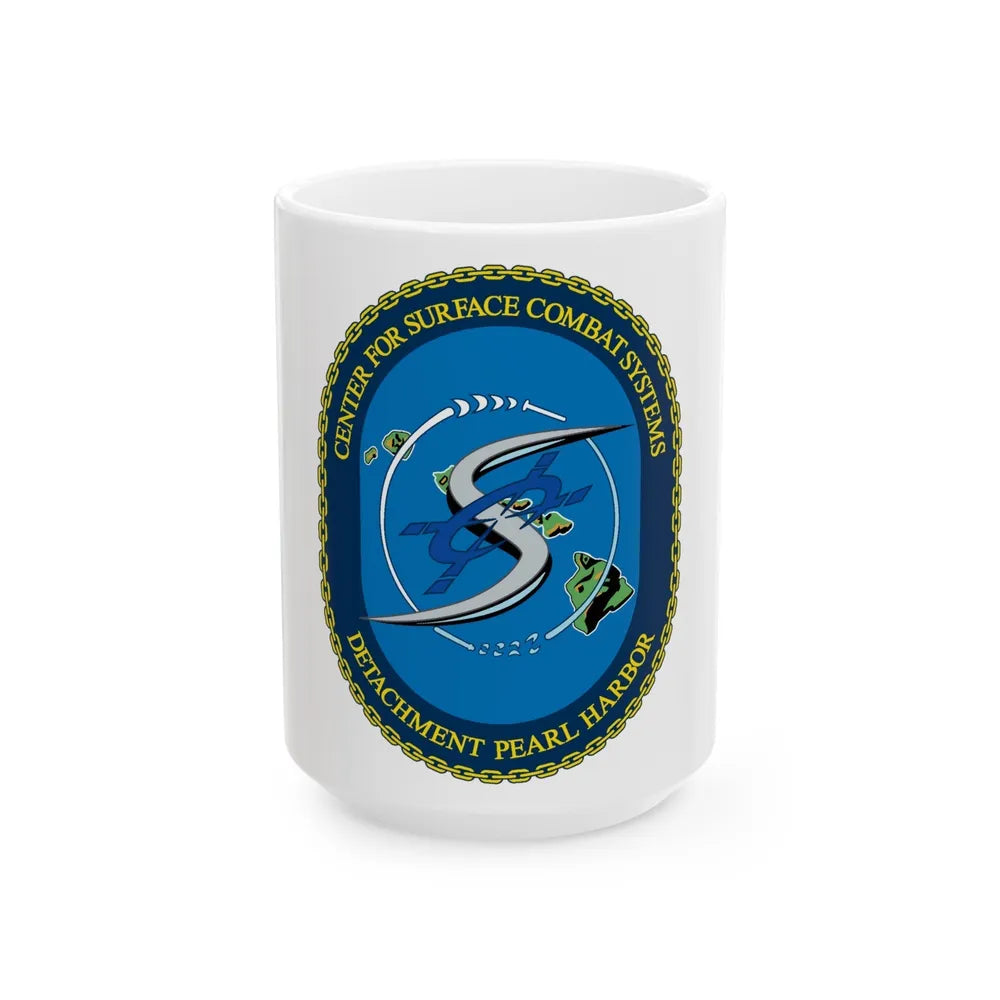 Center for Surface Combat System Det Pearl Harbor (U.S. Navy) White Coffee Mug-15oz-Go Mug Yourself