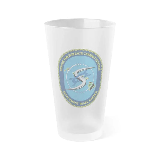 Center for Surface Combat System Det Pearl Harbor (U.S. Navy) Frosted Pint Glass 16oz Default Title - Go Mug Yourself