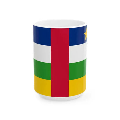 Central African Republic Air force fin flash port side (Central African Republic) White Coffee Mug 15oz - Go Mug Yourself