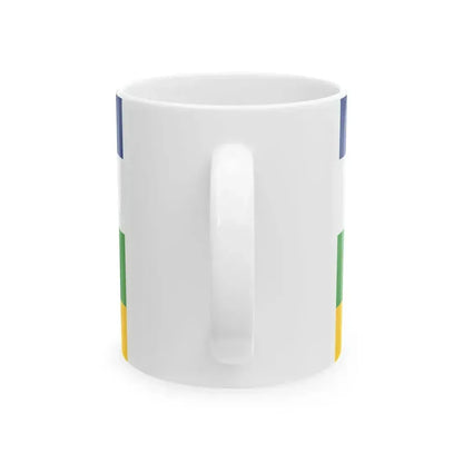 Central African Republic Air force fin flash port side (Central African Republic) White Coffee Mug - Go Mug Yourself
