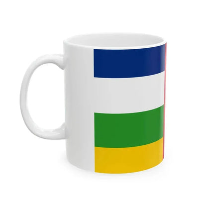 Central African Republic Air force fin flash port side (Central African Republic) White Coffee Mug - Go Mug Yourself