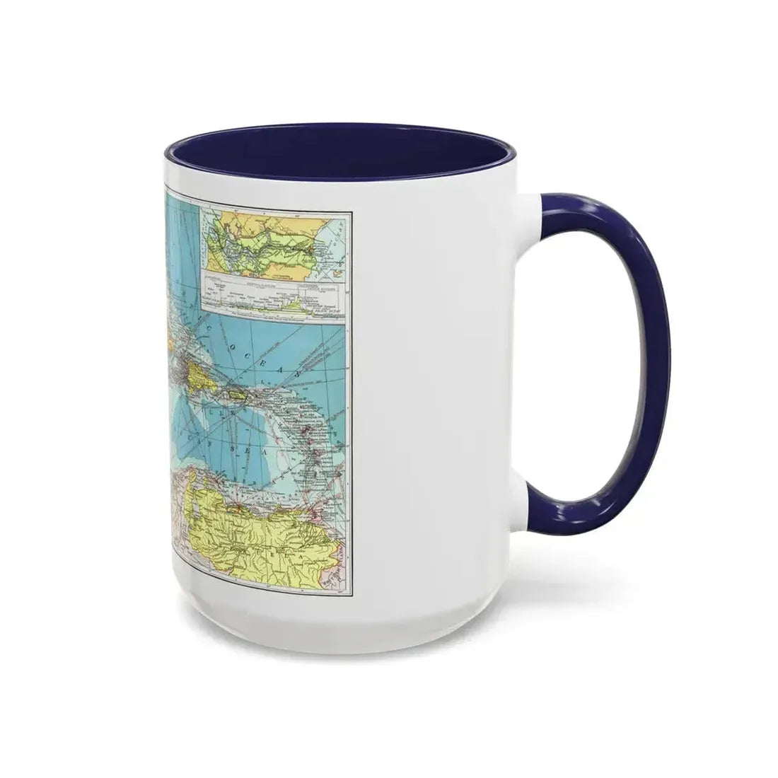 Central America (1913) (Map) Accent Coffee Mug - Go Mug Yourself