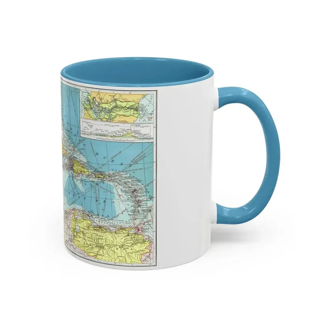 Central America (1913) (Map) Accent Coffee Mug - Go Mug Yourself