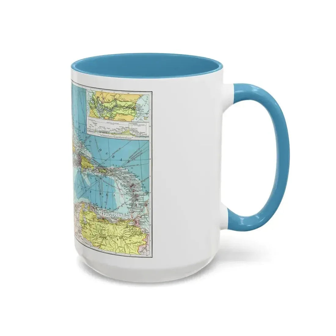Central America (1913) (Map) Accent Coffee Mug - Go Mug Yourself
