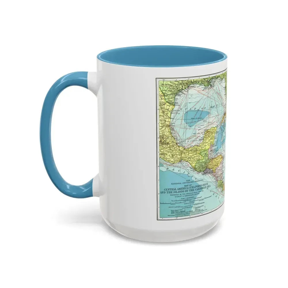 Central America (1913) (Map) Accent Coffee Mug - Go Mug Yourself