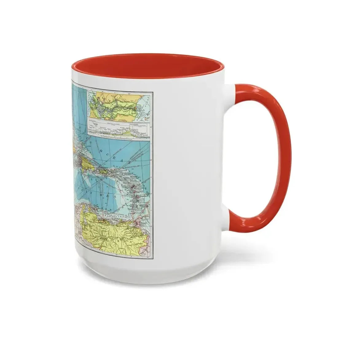 Central America (1913) (Map) Accent Coffee Mug - Go Mug Yourself